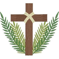 Embroidery Design Cross Of Branches 8