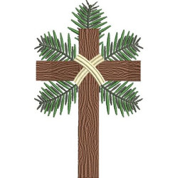 Embroidery Design Cross Of Branches 9