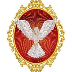 Embroidery Design Applied Medal 25 Cm With Divine