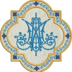 Embroidery Design Marian Applied Frame