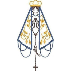 Embroidery Design Our Lady Appeared 9 Cm