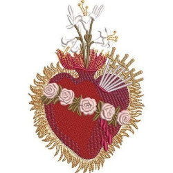Embroidery Design Immaculate Heart Of Mary