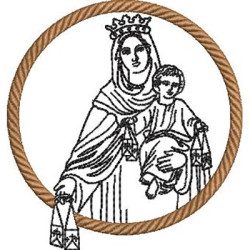 Embroidery Design Medal Our Lady Of Carmo