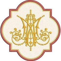 Embroidery Design Marian Applied Frame 2