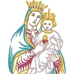 Embroidery Design Our Lady Of The Sacred Heart