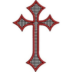 Embroidery Design Decorated Cross 211