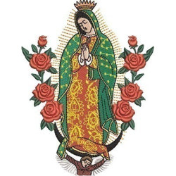 Matriz De Bordado Nossa Senhora De Guadalupe 15 Cm