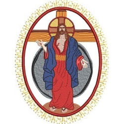 Embroidery Design Medal Jesus Of The Holy Wounds