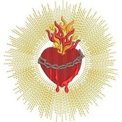 Embroidery Design Sagrado Coração De Jesus 16 Cm