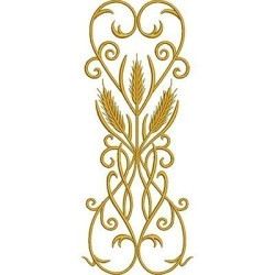 Embroidery Design Arabishes With Wheat 1