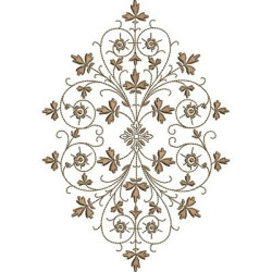 Embroidery Design Golden Arabescans 8