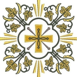 Embroidery Design Decorated Cross 228