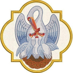 Embroidery Design Eucharistic Pelican 5