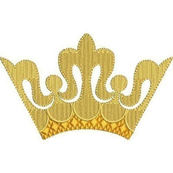 Embroidery Design Large Crown 12 Cm