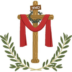 Matriz De Bordado Cruz Eucaristia Domingo De Ramos 3