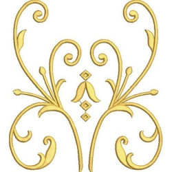 Embroidery Design Golden Arabesques 5
