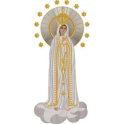 Embroidery Design Our Lady Of Fatima 35 Cm