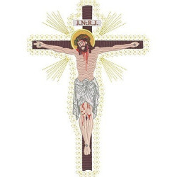 Matriz De Bordado Jesus Crucificado 3