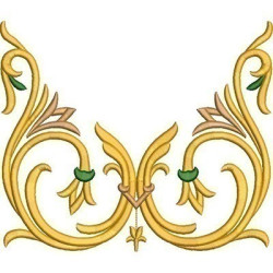 Embroidery Design Arabesc Golden 2