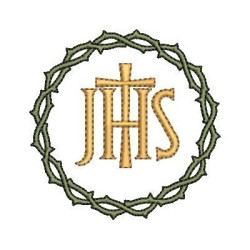 Matriz De Bordado Coroa De Espinhos Com Jhs 4