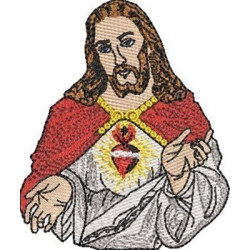 Embroidery Design Sacred Heart Of Jesus 3