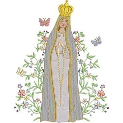 Embroidery Design Our Lady Cute 25 Cm