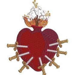 Embroidery Design Immaculate Heart Of Mary 7 Swords