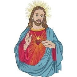 Embroidery Design Sacred Heart Of Jesus 30 Cm