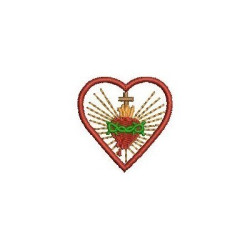 Embroidery Design Sacred Heart Mini Frame 2