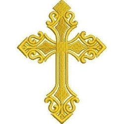 Embroidery Design Decorated Cross 221