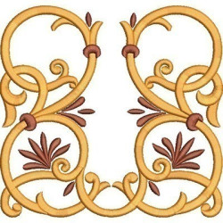 Embroidery Design Golden Arabics 38