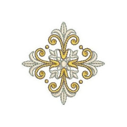 Embroidery Design Decorated Cross 225