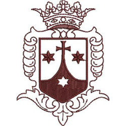 Embroidery Design Discalced Carmelites Shield 4