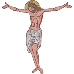 Matriz De Bordado Jesus Crucificado 35x37