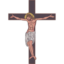 Matriz De Bordado Jesus Crucificado 40x55cm