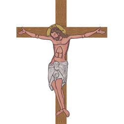 Matriz De Bordado Jesus Crucificado 39x54cm