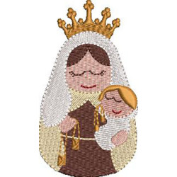 Embroidery Design Our Lady Of Carmel Cute