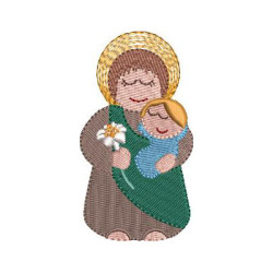 Embroidery Design Saint Joseph Cute 2
