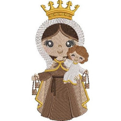 Embroidery Design Our Lady Of Mount Carmel Cute