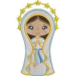 Diseño Para Bordado Nuestra Señora De Lourdes Cute