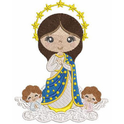 Diseño Para Bordado Nuestra Señora Inmaculada Concepción Cute 2