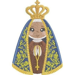 Diseño Para Bordado Nuestra Señora De La Aparecida Cute