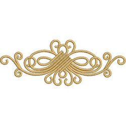 Embroidery Design Golden Arabesques 34