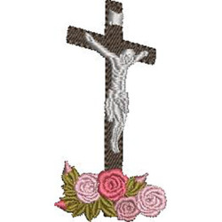 Embroidery Design Jesus Crucified 7 Cm
