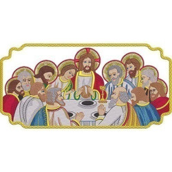 Embroidery Design Holy Supper In The Frame