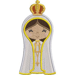 Diseño Para Bordado Nuestra Señora De Fátima Linda