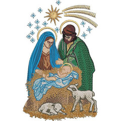 Embroidery Design Holy Family 15 Cm..