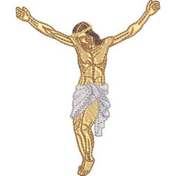 Embroidery Design Jesus Crucified 12 Cm