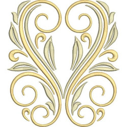 Embroidery Design Golden Arabesques 41
