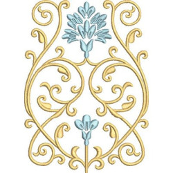 Embroidery Design Golden Arabesques 24